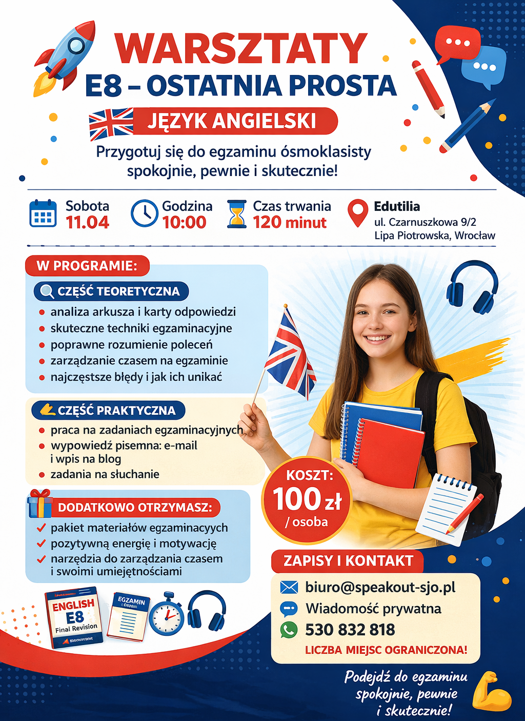 Egzamin Ósmiklasisty z języka angielskiego – OSTATNIA PROSTA!